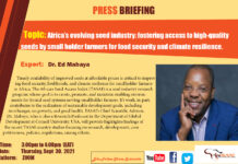 AfriSMC Press Briefing (Africa Seed Industry)