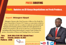 Press Release : Pesticides’ Ban Threatens Kenya’s Food Security, Science Based Approach Needed